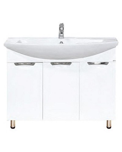 Лаванда -105 Тумба прямая белая