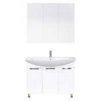 Лаванда -105 Тумба прямая белая