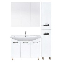 Лаванда -105 Тумба прямая белая