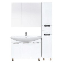 Лаванда -105 Тумба прямая белая