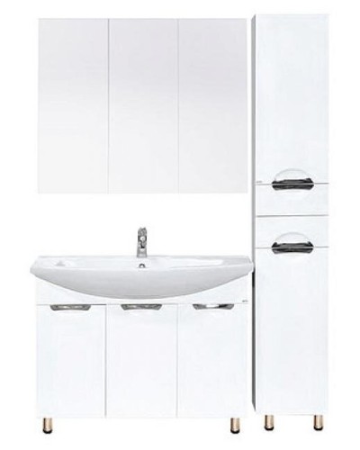 Лаванда -105 Тумба прямая белая