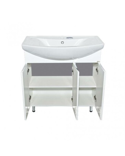 Лаванда -105 Тумба прямая белая