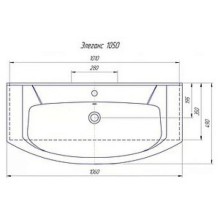 Лаванда -105 Тумба прямая белая