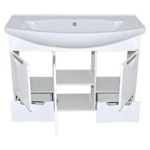 Лаванда -105 Тумба с 2 ящ. белая