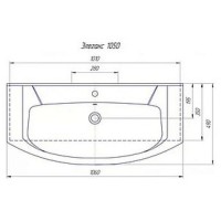 Лаванда -105 Тумба с 2 ящ. белая