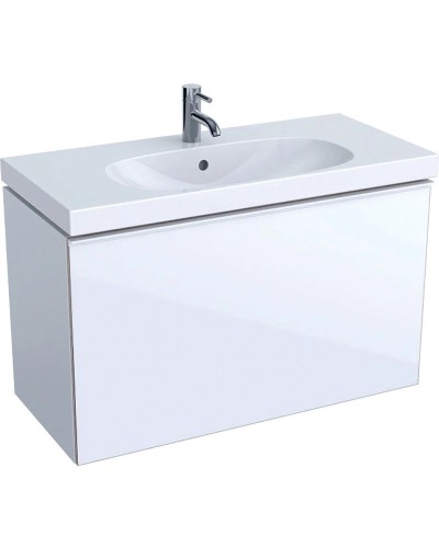 Тумба белый глянец 89 см Geberit Acanto 500.616.01.2