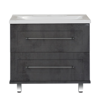 Марта -100 Тумба напольная 2 ящ. темный бетон