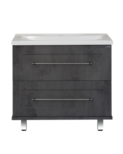 Марта -100 Тумба напольная 2 ящ. темный бетон