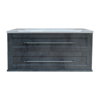 Марта -100 Тумба подвесная 2 ящ. темный бетон