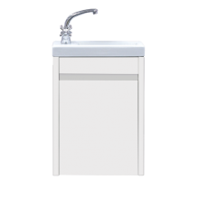 Мини - 40 Тумба прямая подвесная белая  универсальная л/п