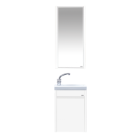 Мини - 40 Тумба прямая подвесная белая  универсальная л/п