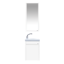 Мини - 40 Тумба прямая подвесная белая  универсальная л/п