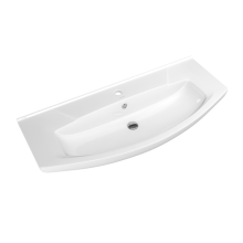 Престиж -105 Тумба прямая белая серебряная  патина