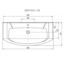 Престиж -105 Тумба прямая белая серебряная  патина