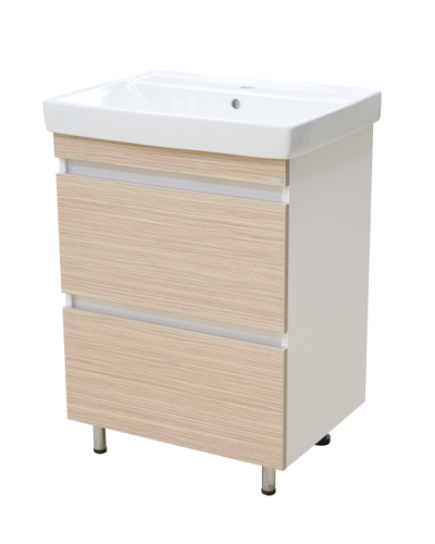 Слим - 60 тумба напольная (ЛДСП/2 ящ.)