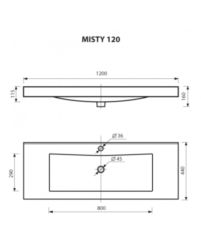 София -120 Тумба прямая белая эмаль