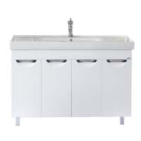 София -120 Тумба прямая белая эмаль