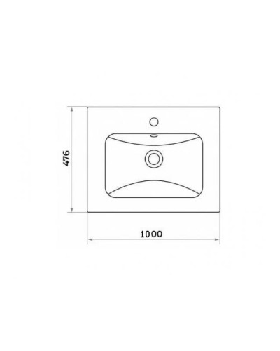 Турин -100 Тумба подвесная орех глянец/белый