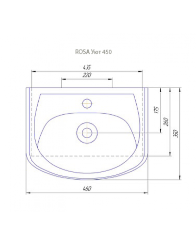 Уют - 45 Тумба прямая