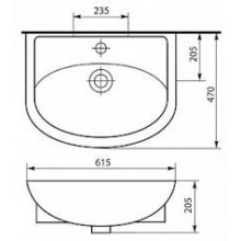 Уют - 60 Тумба с 3-мя ящ.