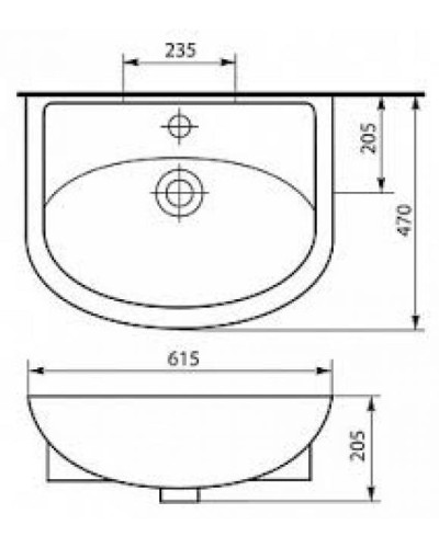 Уют - 60 Тумба с 3-мя ящ.
