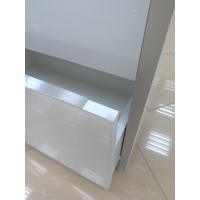 Фест - 60 Тумба 2 ящ. Белая эмаль Стекло