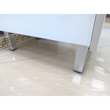 Фест - 80 Тумба 2 ящ. Белая эмаль Стекло