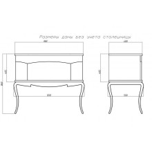 Флоренция - 100 Тумба бежево-коричневый