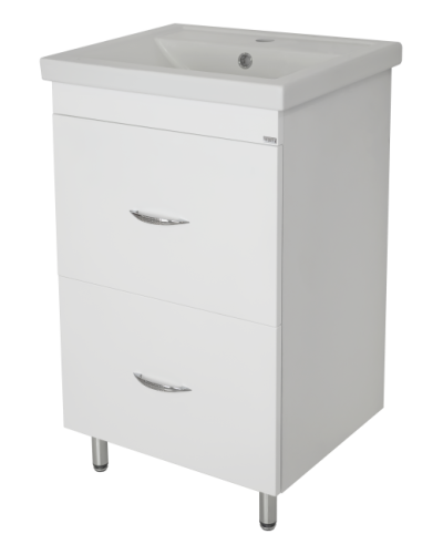 Фостер - 50 Тумба напольная с 2 ящ. белая