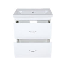 Фостер - 60 Тумба напольная с 2 ящ. Белая