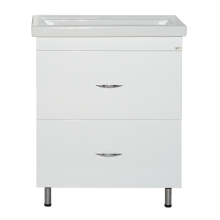 Фостер - 60 Тумба напольная с 2 ящ. Белая