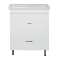 Фостер - 60 Тумба напольная с 2 ящ. Белая