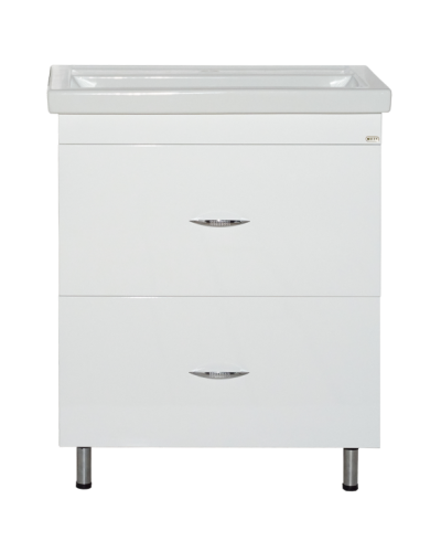 Фостер - 60 Тумба напольная с 2 ящ. Белая