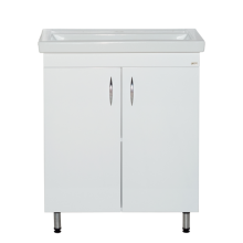 Фостер - 70 Тумба напольная прямая белая