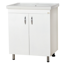 Фостер - 70 Тумба напольная прямая белая