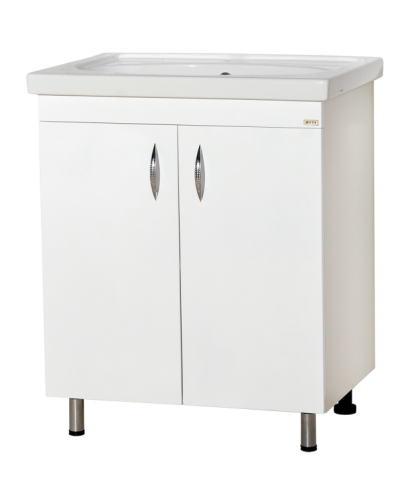 Фостер - 70 Тумба напольная прямая белая