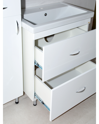 Фостер - 70 Тумба напольная прямая белая