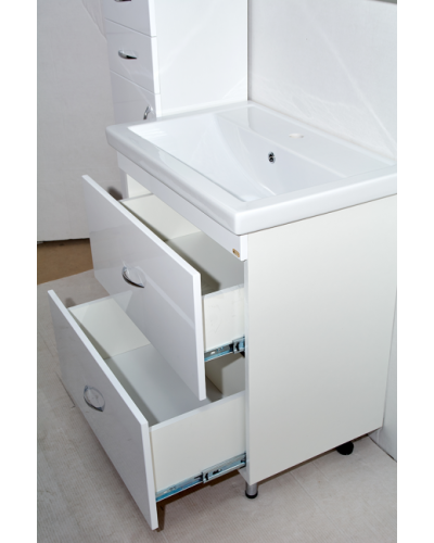 Фостер - 70 Тумба напольная прямая белая