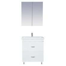 Фостер - 70 Тумба напольная с 2 ящ. белая