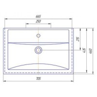 Фостер - 70 Тумба напольная с 2 ящ. белая