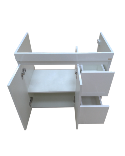 Фостер - 80 Тумба напольная с 2 ящ. "правое крыло" белая