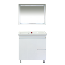 Фостер - 80 Тумба напольная с 2 ящ. "правое крыло" белая