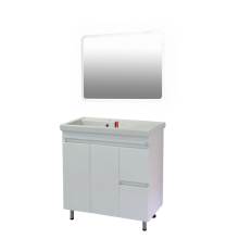 Фостер - 80 Тумба напольная с 2 ящ. "правое крыло" белая