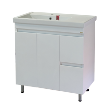 Фостер - 80 Тумба напольная с 2 ящ. "правое крыло" белая