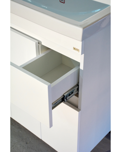 Фостер - 80 Тумба напольная с 2 ящ. "правое крыло" белая