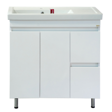 Фостер - 80 Тумба напольная с 2 ящ. "правое крыло" белая