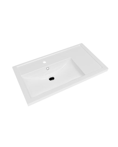 Фостер - 80 Тумба напольная с 2 ящ. "правое крыло" белая