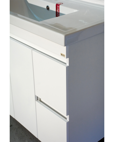 Фостер - 80 Тумба напольная с 2 ящ. "правое крыло" белая