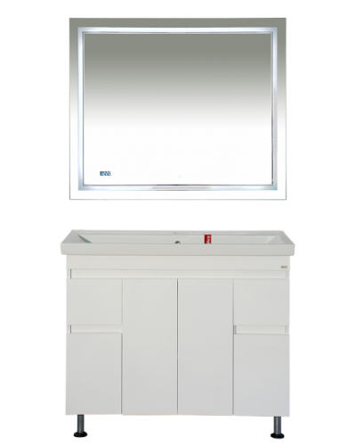 Фостер -100 Тумба напольная с 2 ящ. белая