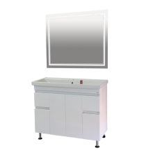 Фостер -100 Тумба напольная с 2 ящ. белая